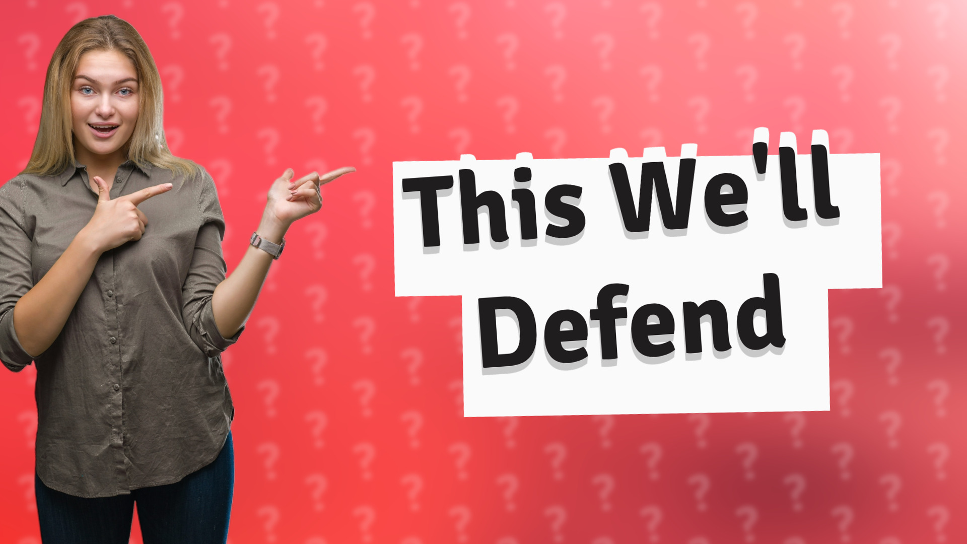 This We'll Defend