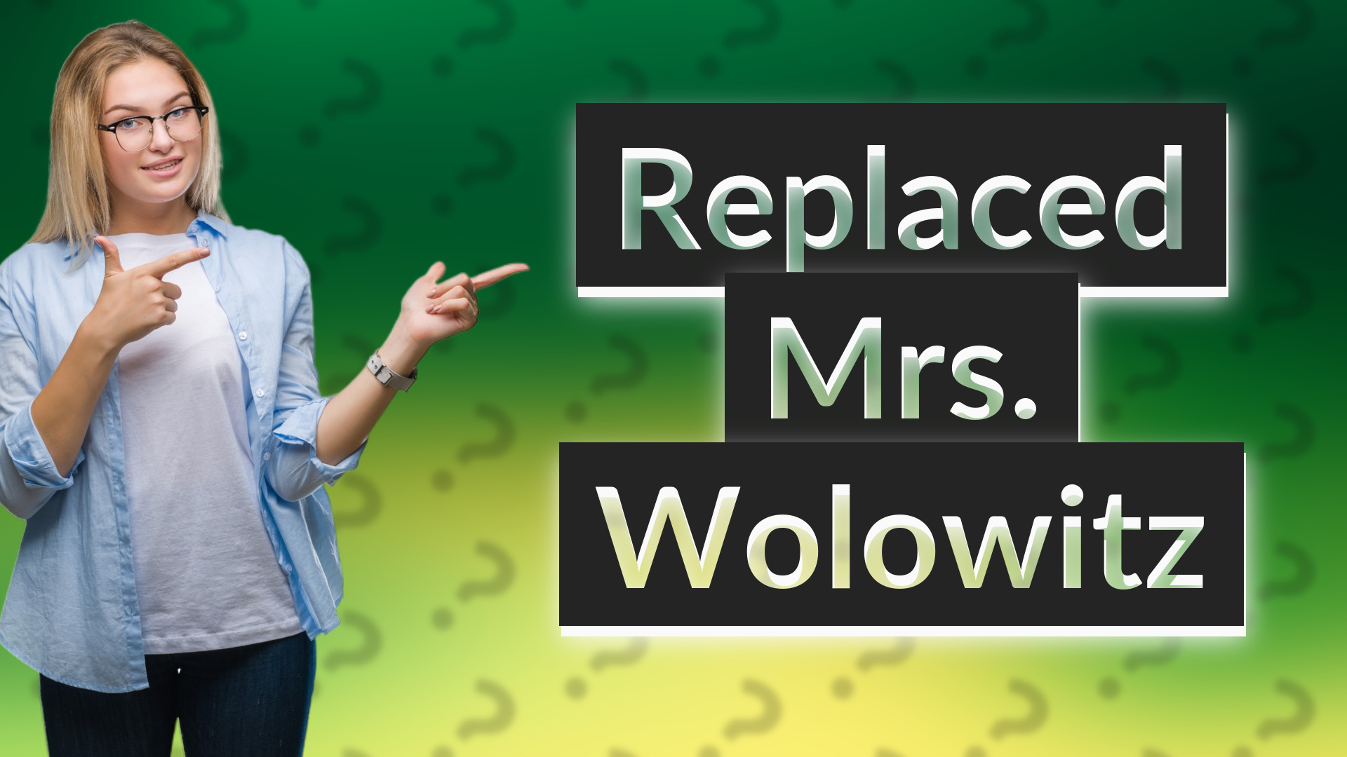 Replaced Mrs. Wolowitz