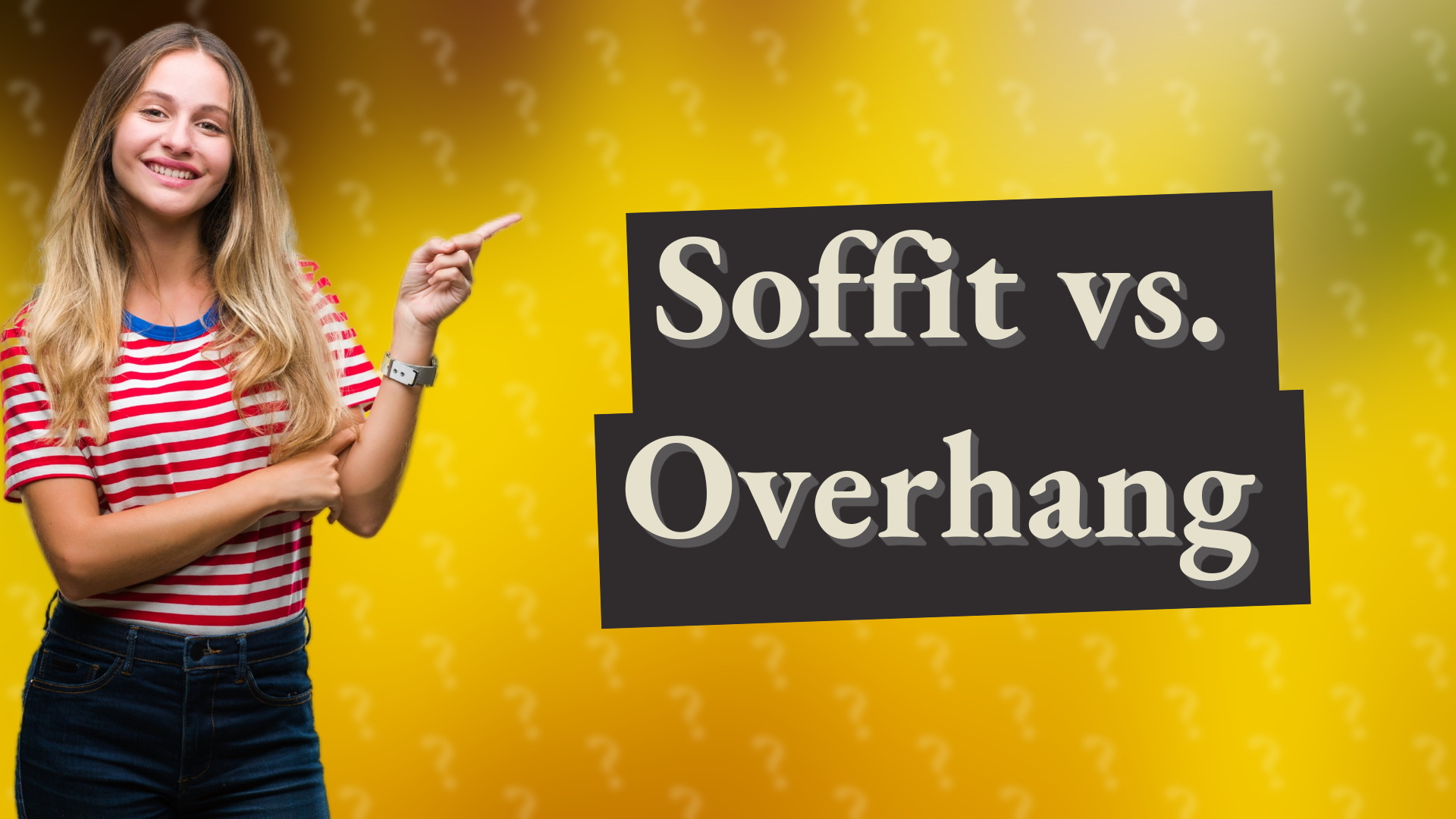 Soffit vs. Overhang
