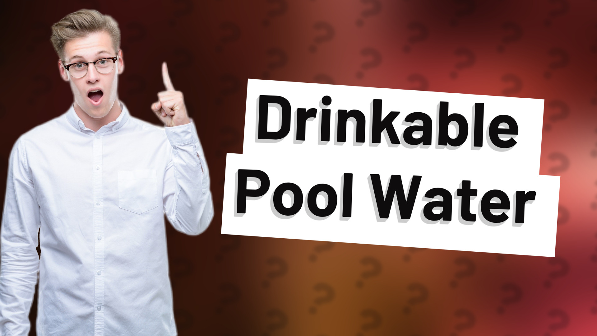 Drinkable Pool Water