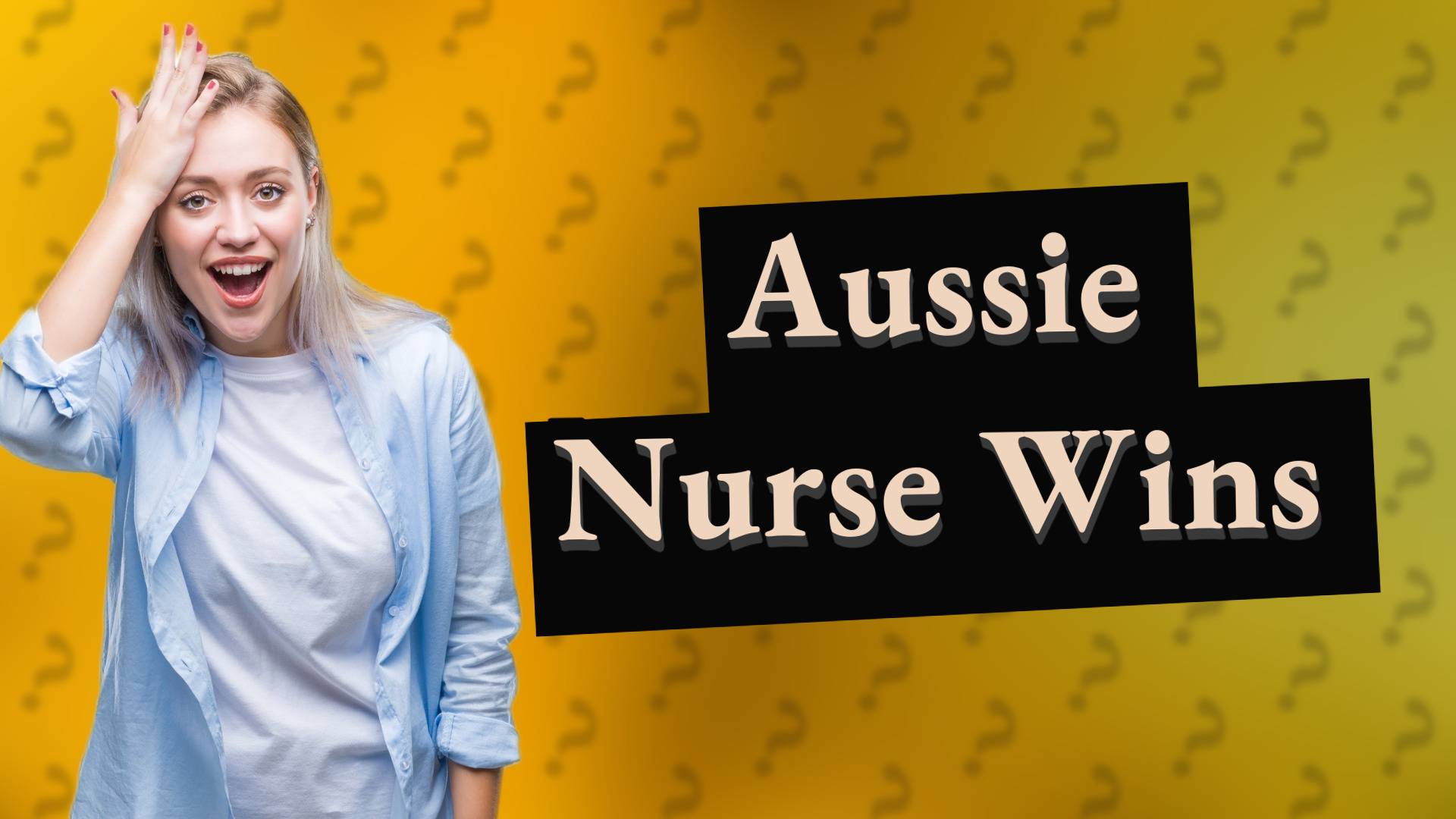 Aussie Nurse Wins