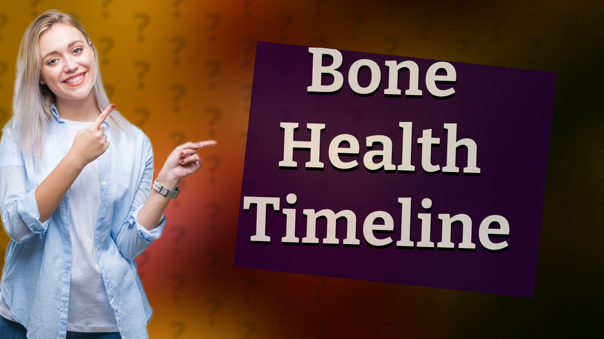 Bone Health Timeline