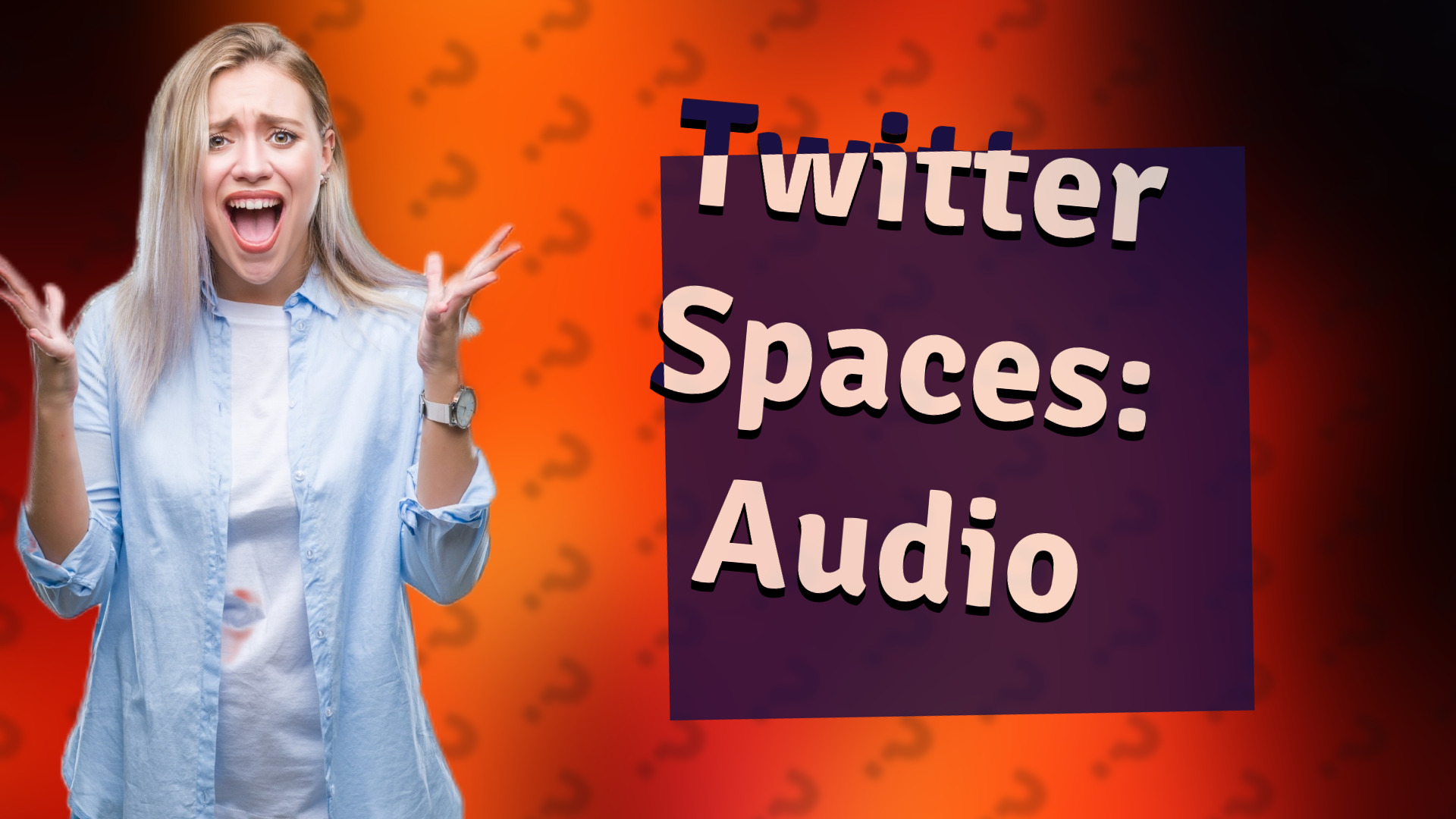 Twitter Spaces: Audio