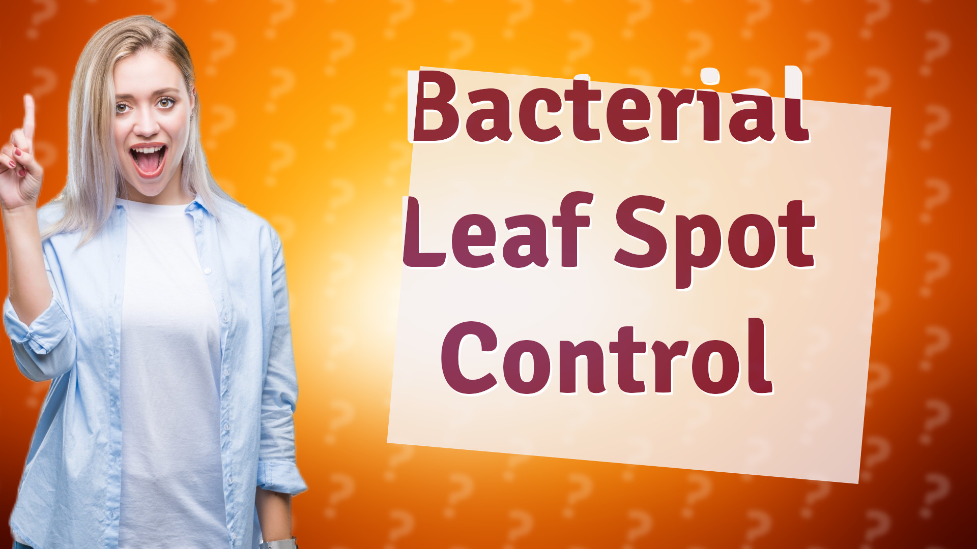 Bacterial Leaf Spot Control