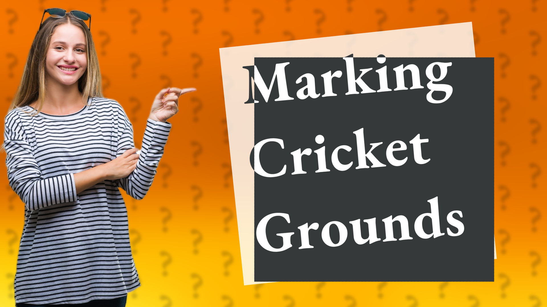 Marking Cricket Grounds