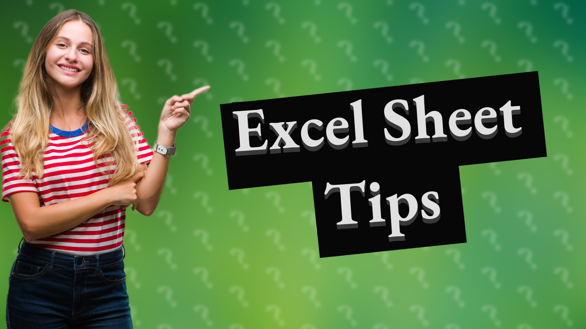 Excel Sheet Tips
