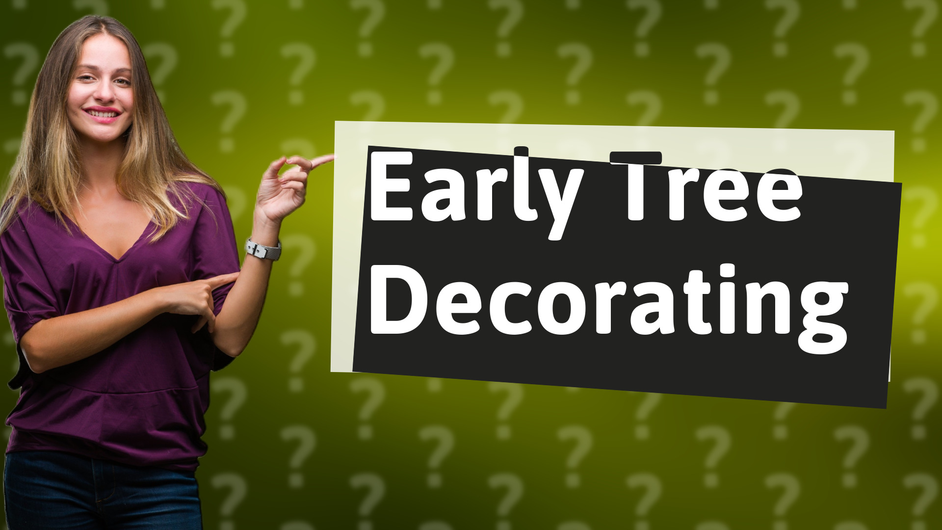 Early Tree Decorating