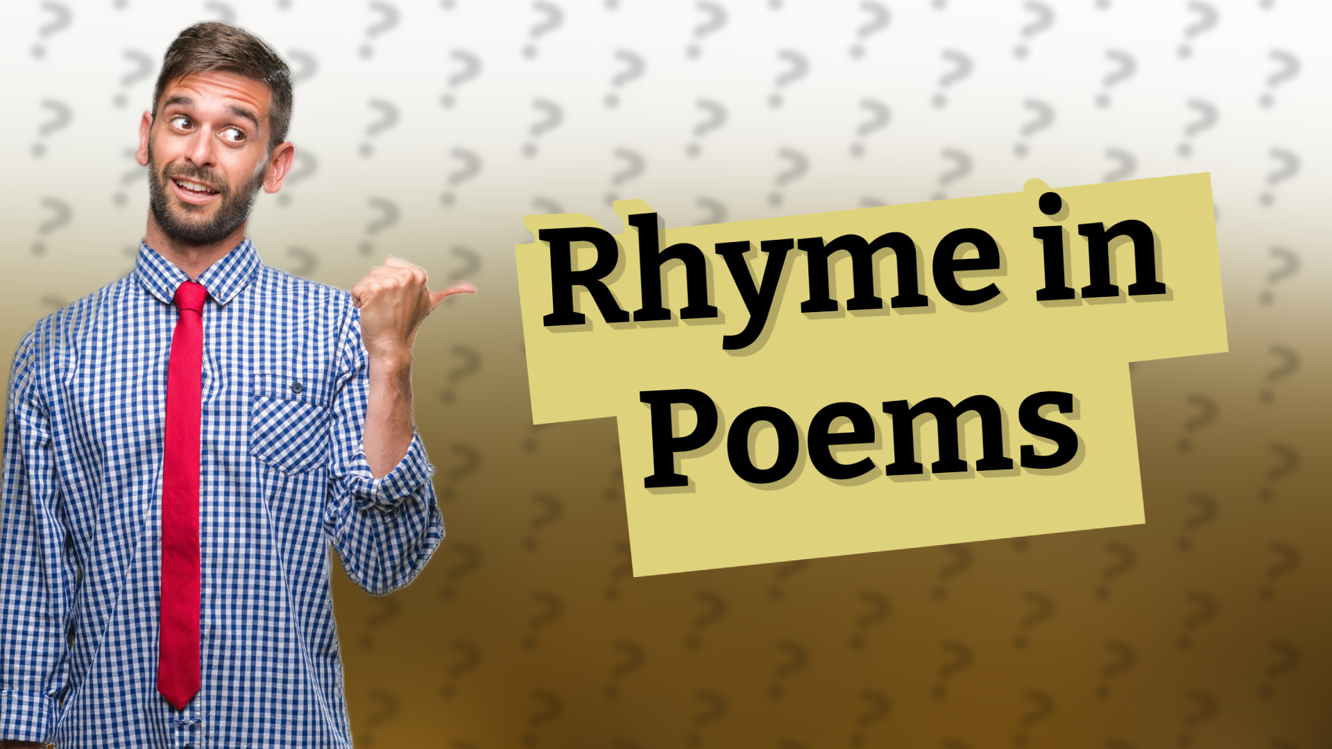 Rhyme in Poems