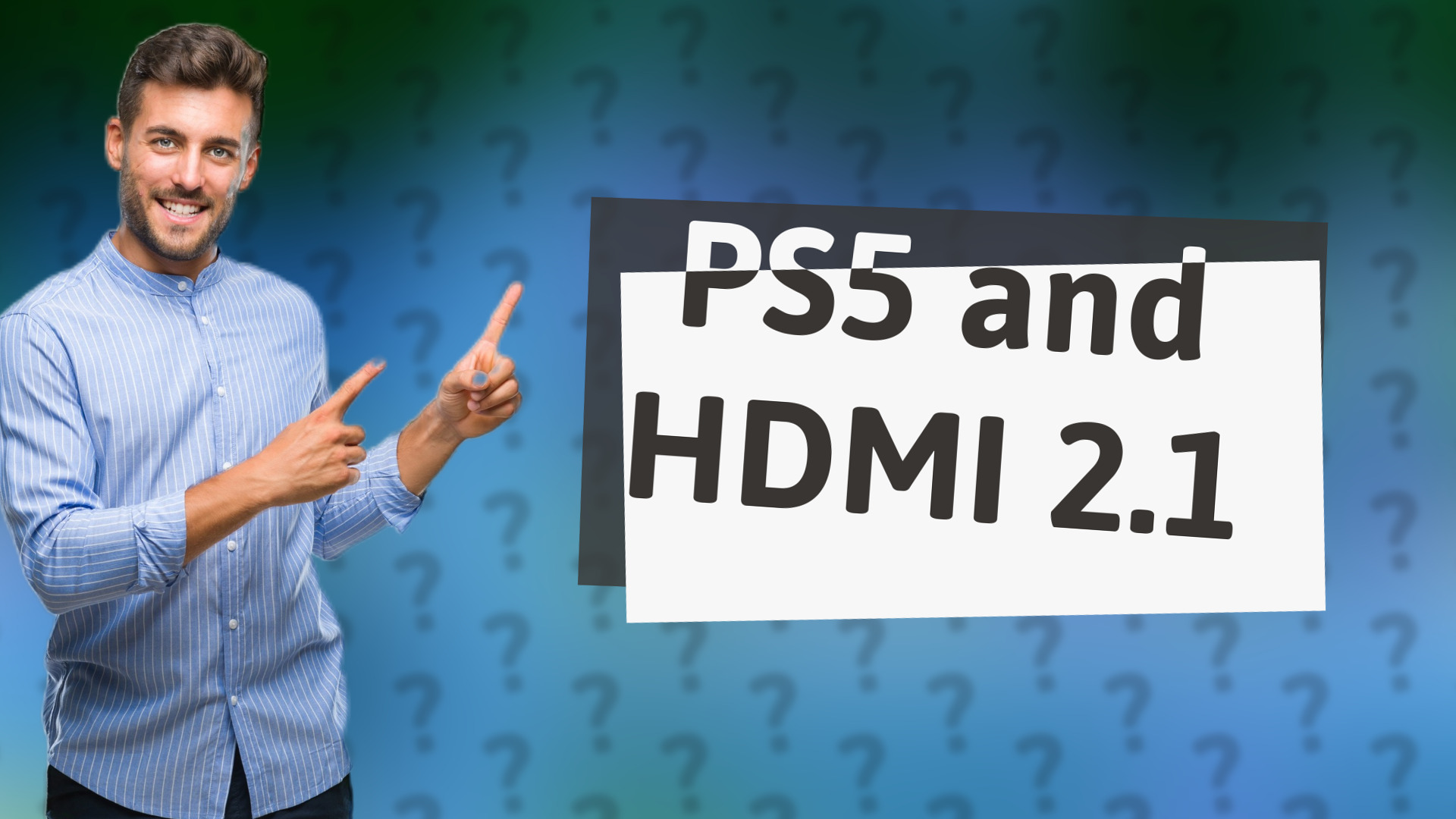 PS5 and HDMI 2.1