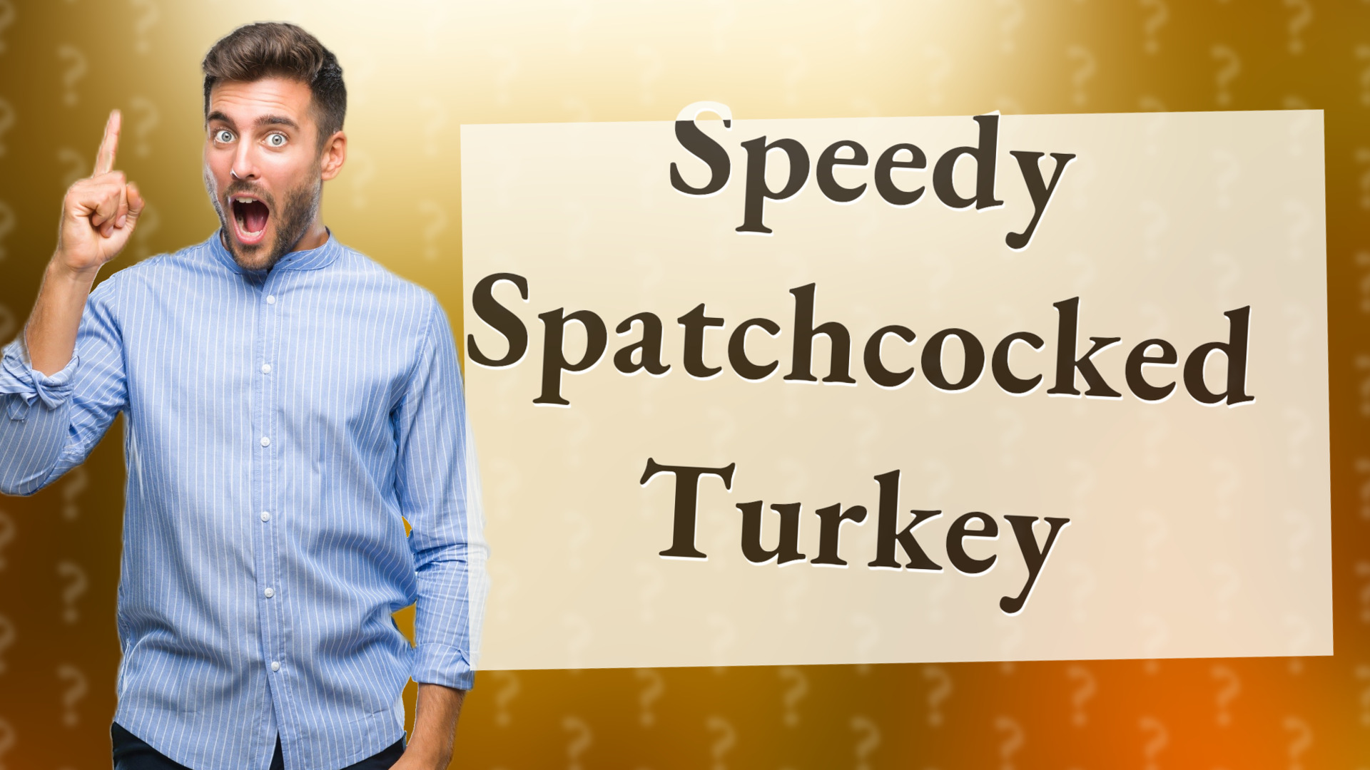 Speedy Spatchcocked Turkey