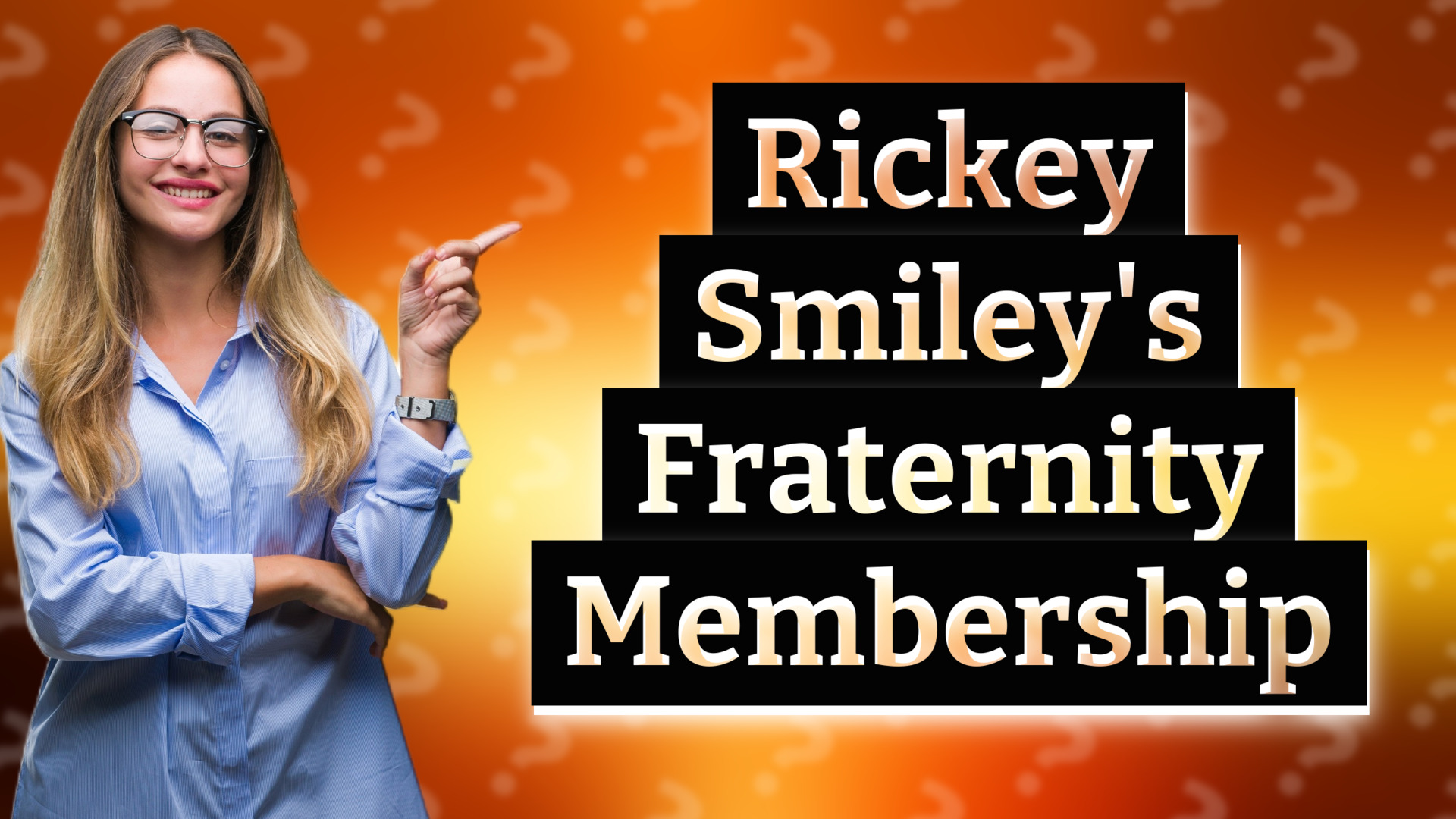 Rickey Smiley's Fraternity Membership