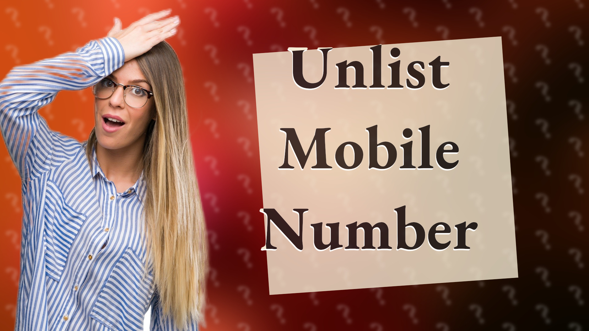 Unlist Mobile Number