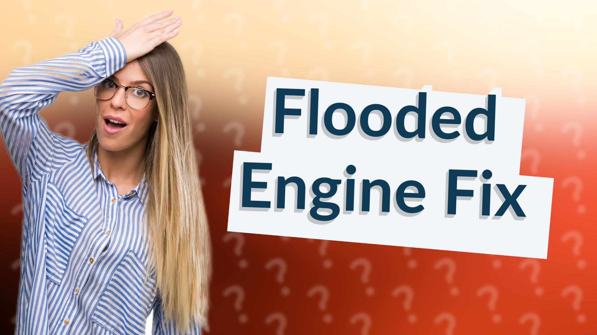 Flooded Engine Fix