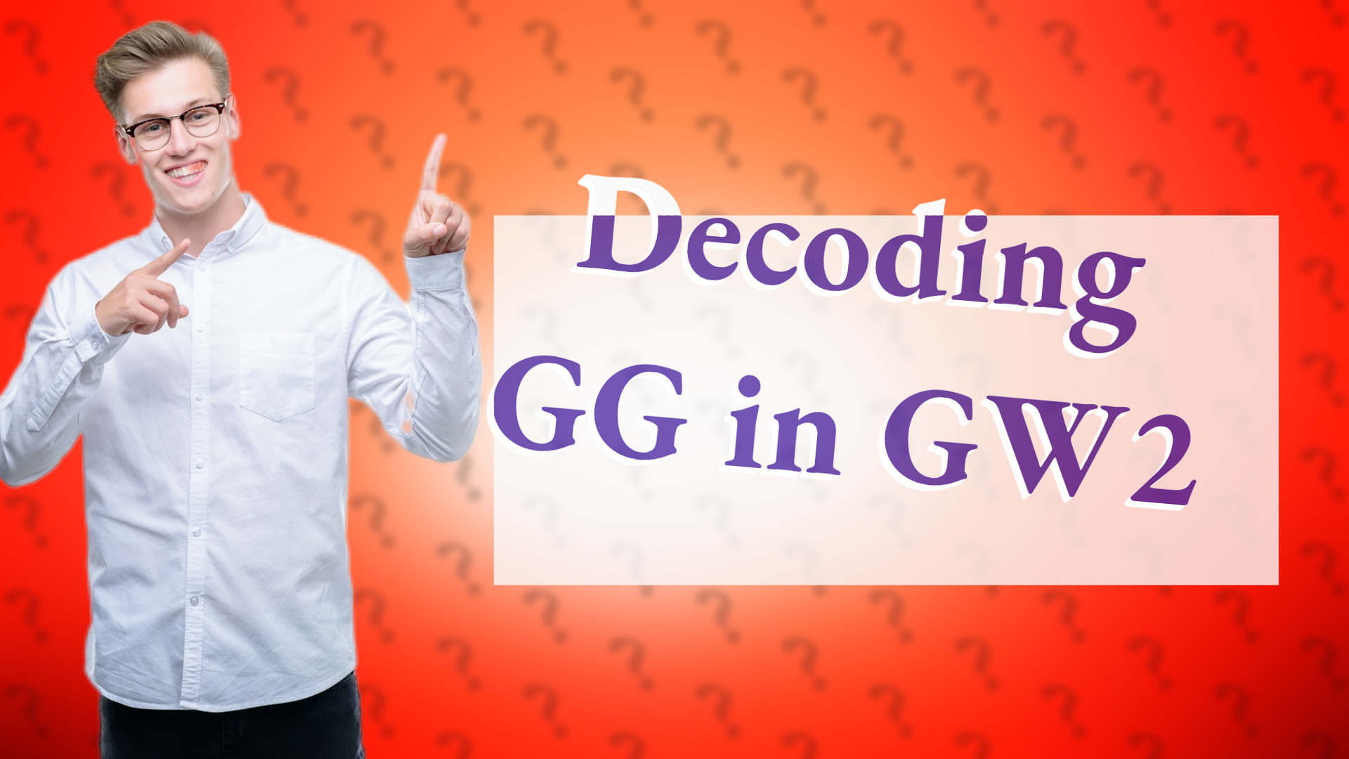 Decoding GG in GW2
