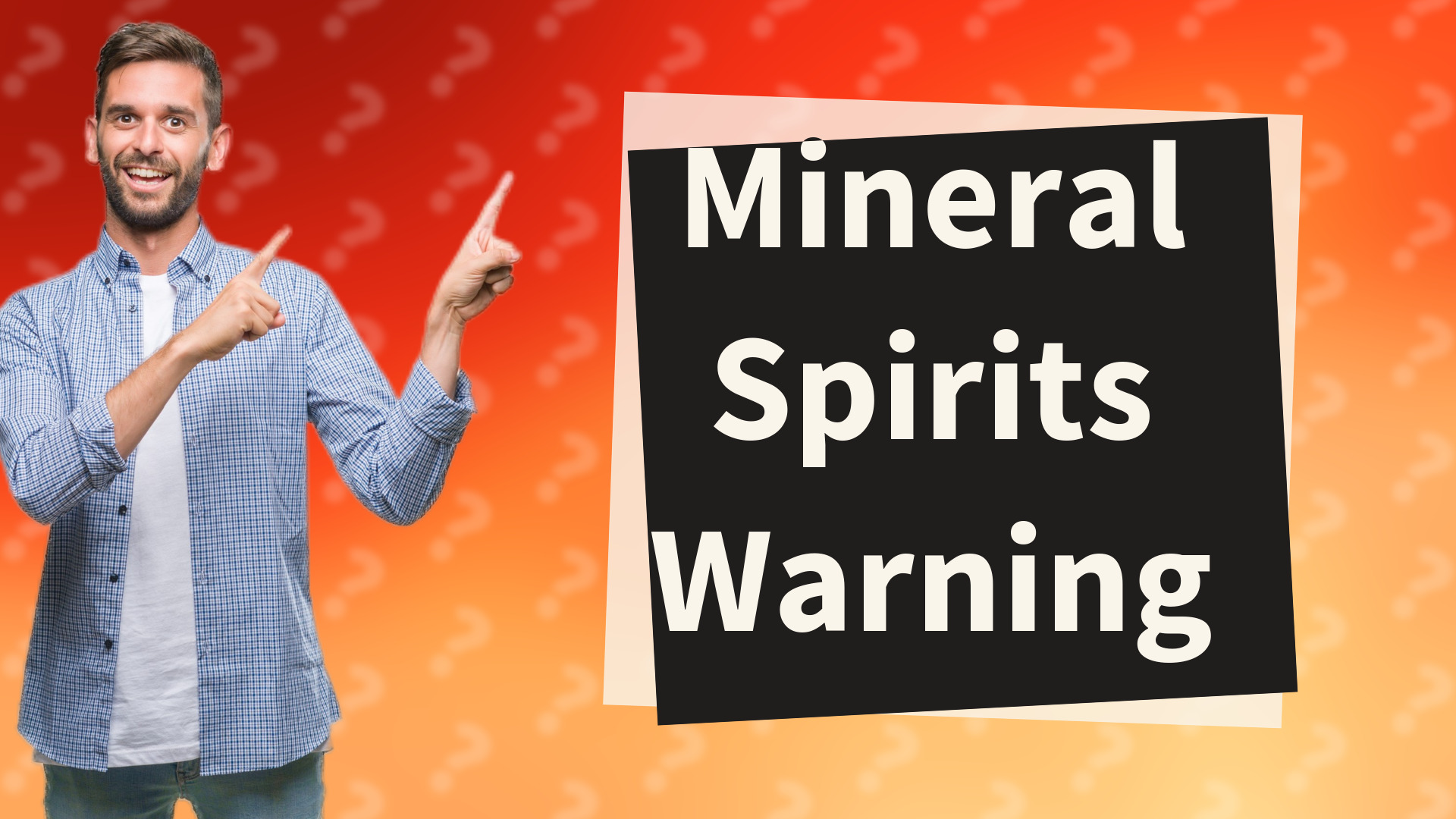 Mineral Spirits Warning