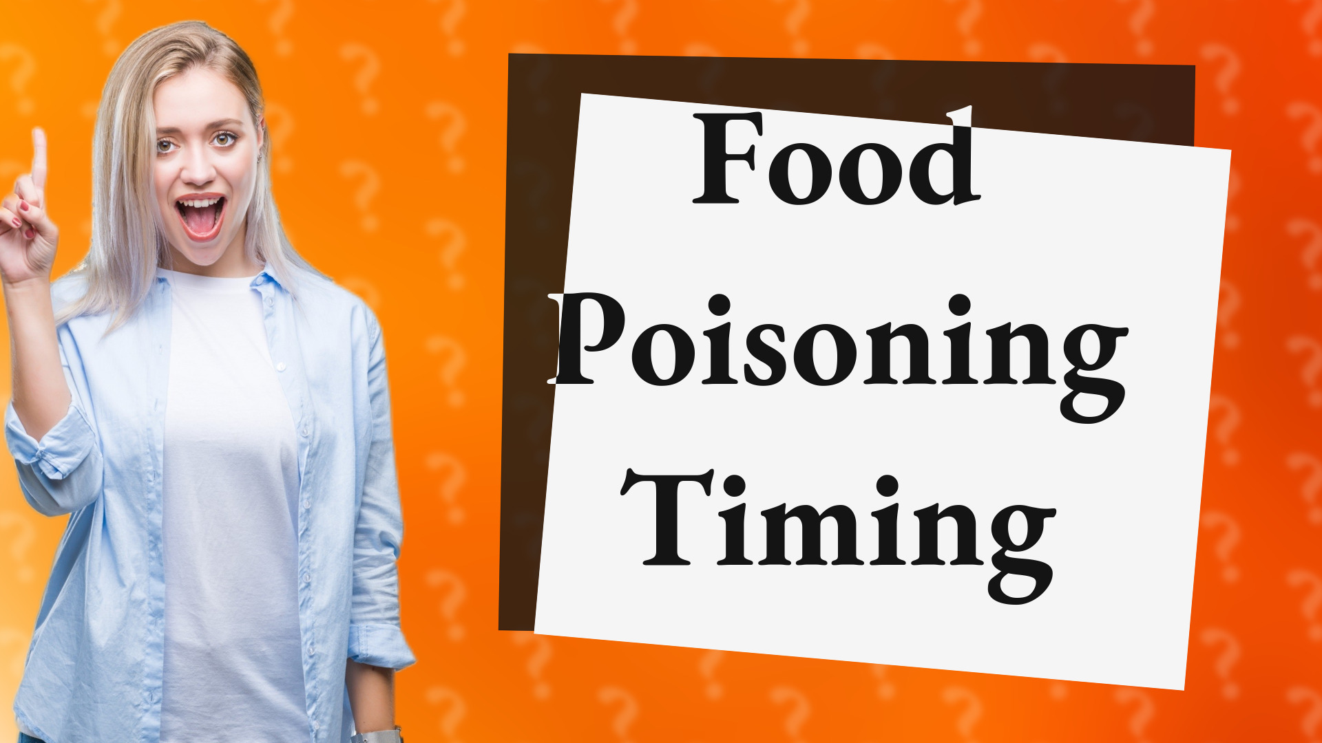 Food Poisoning Timing