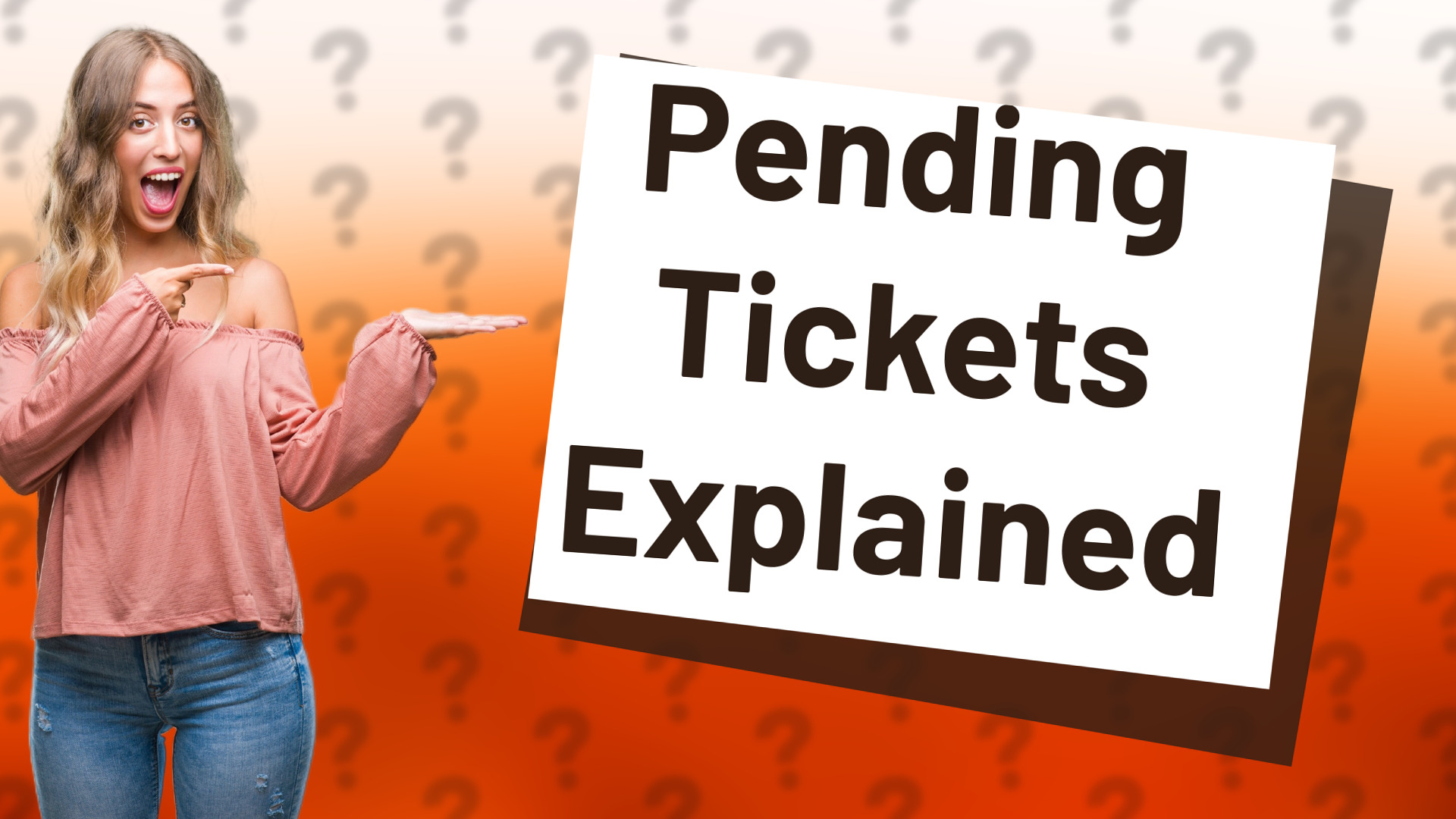Pending Tickets Explained