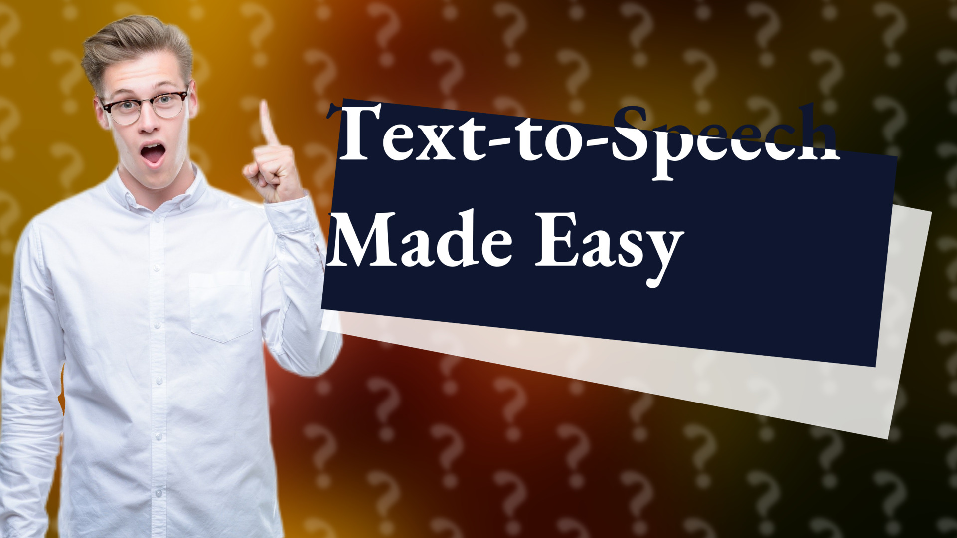 Text-to-Speech Made Easy