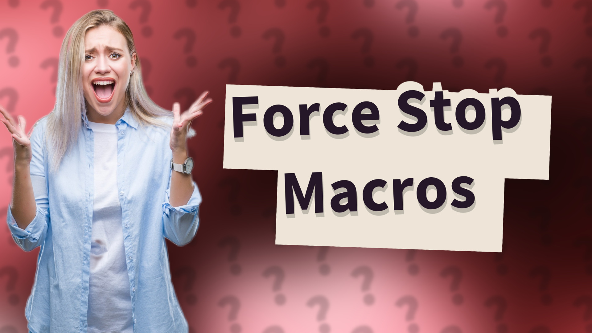 Force Stop Macros