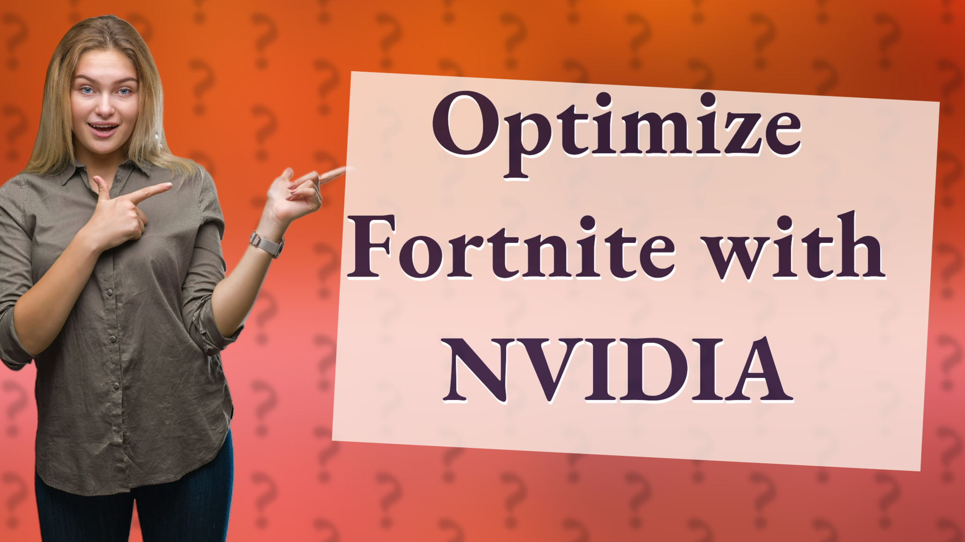 Optimize Fortnite with NVIDIA