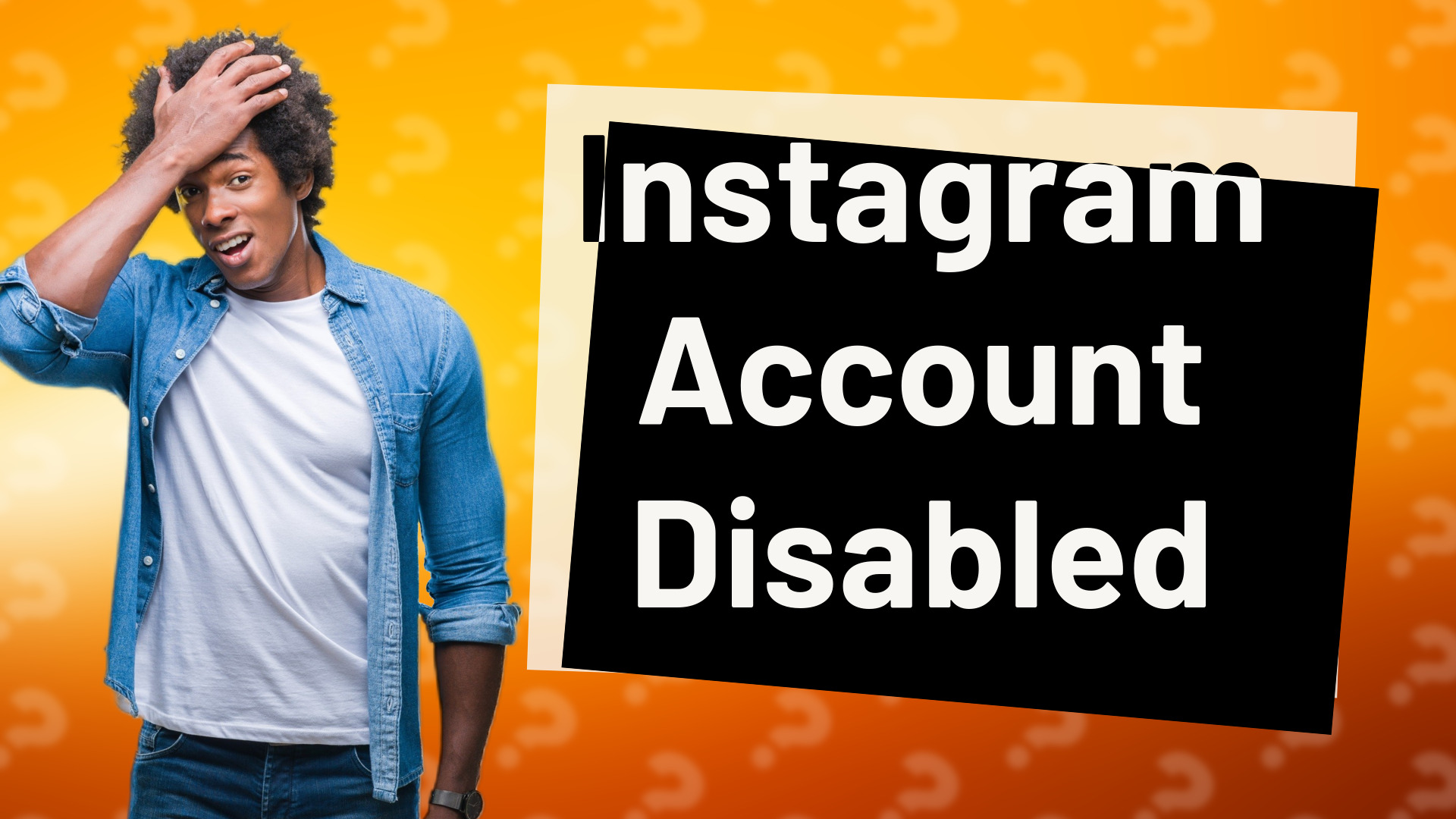Instagram Account Disabled
