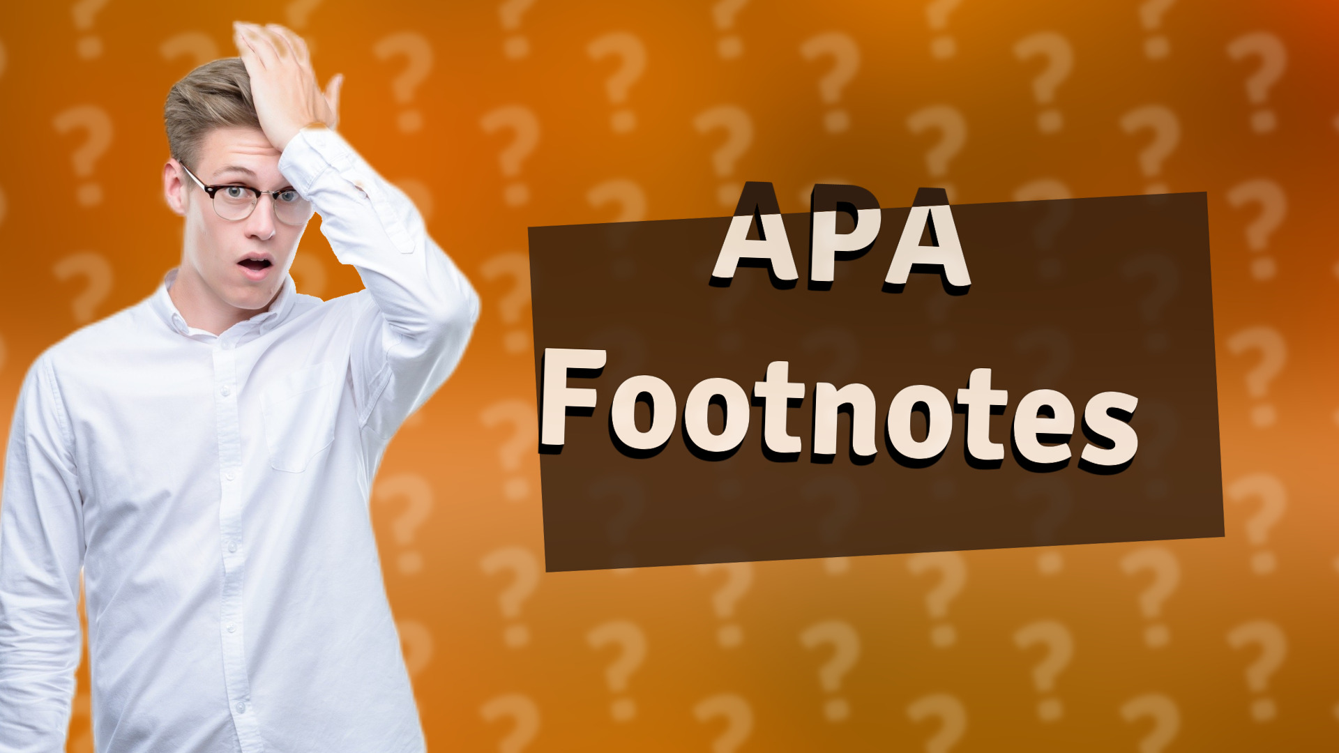APA Footnotes