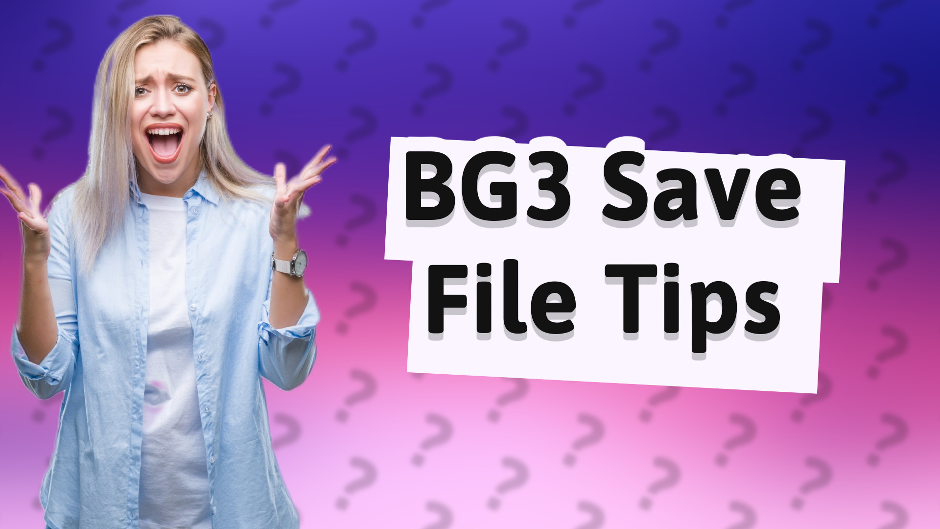 BG3 Save File Tips