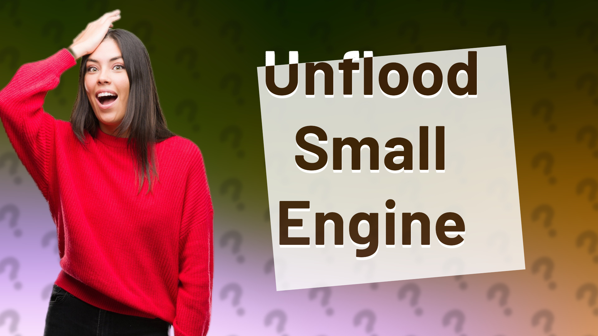 Unflood Small Engine
