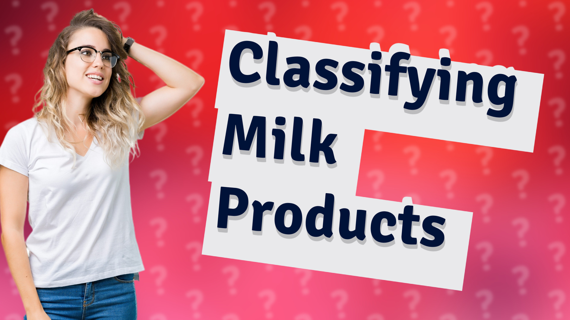Classifying Milk Products