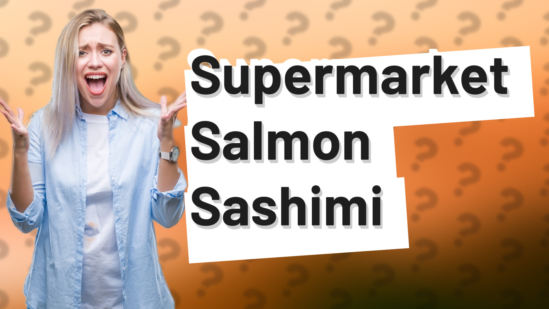 Supermarket Salmon Sashimi