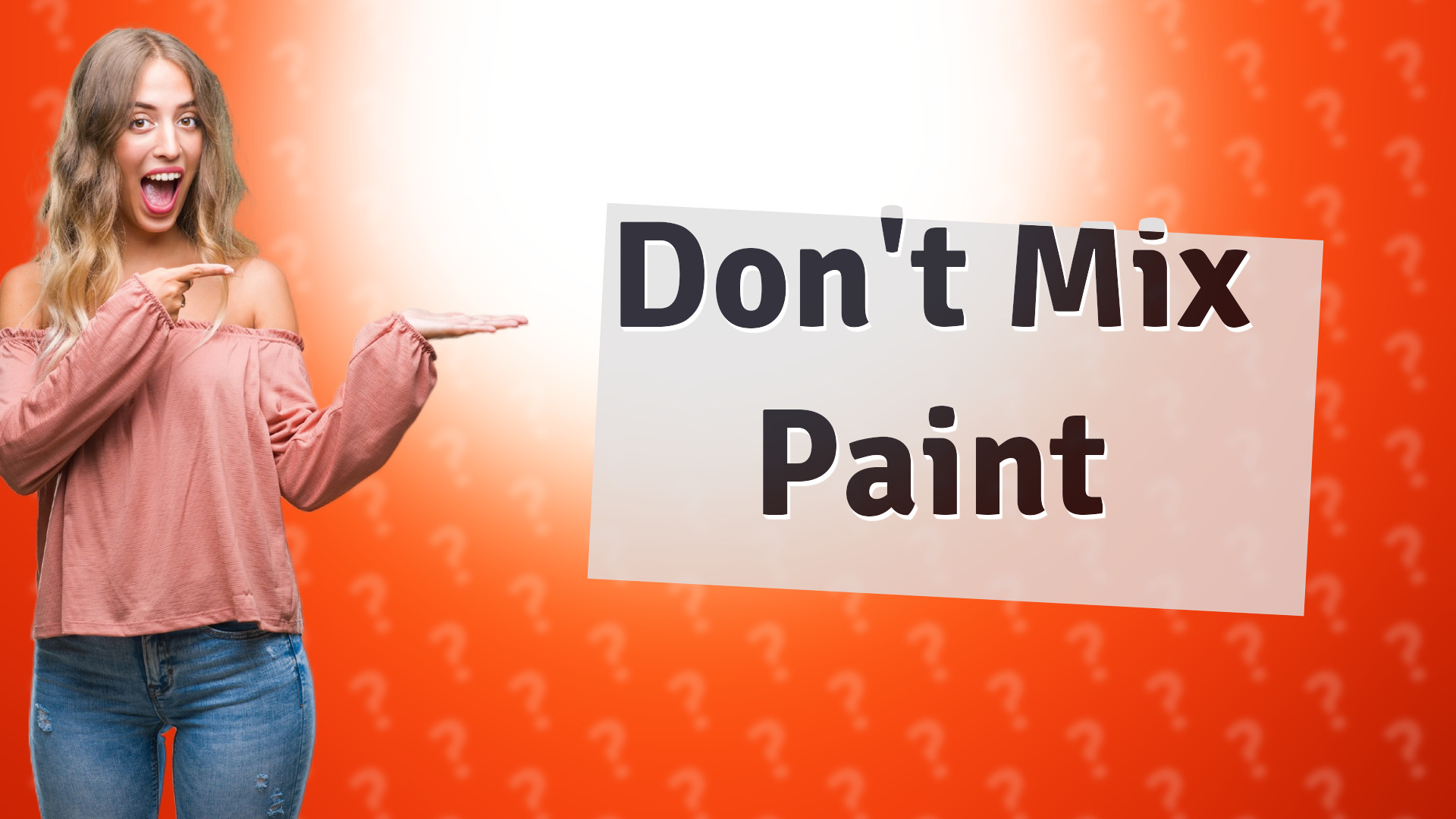 Don't Mix Paint