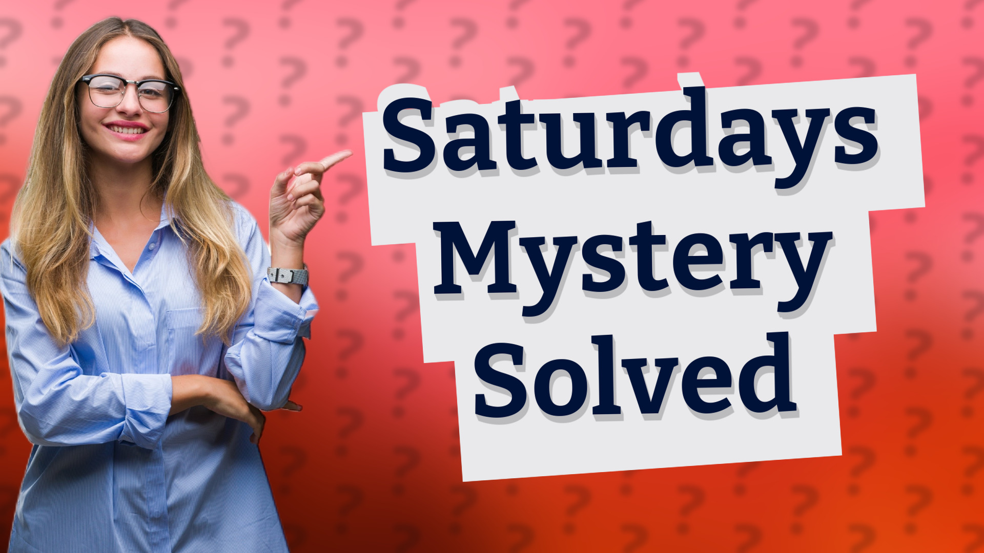 Saturdays Mystery Solved
