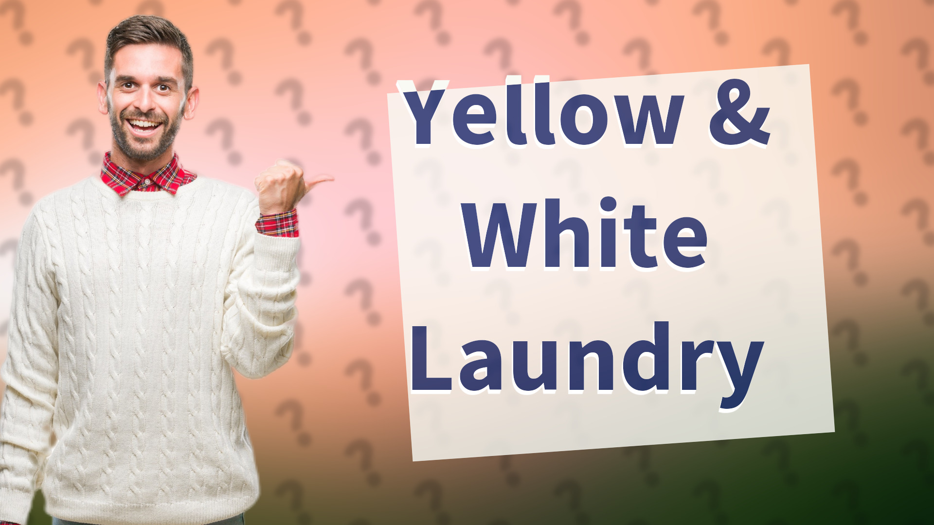 Yellow & White Laundry