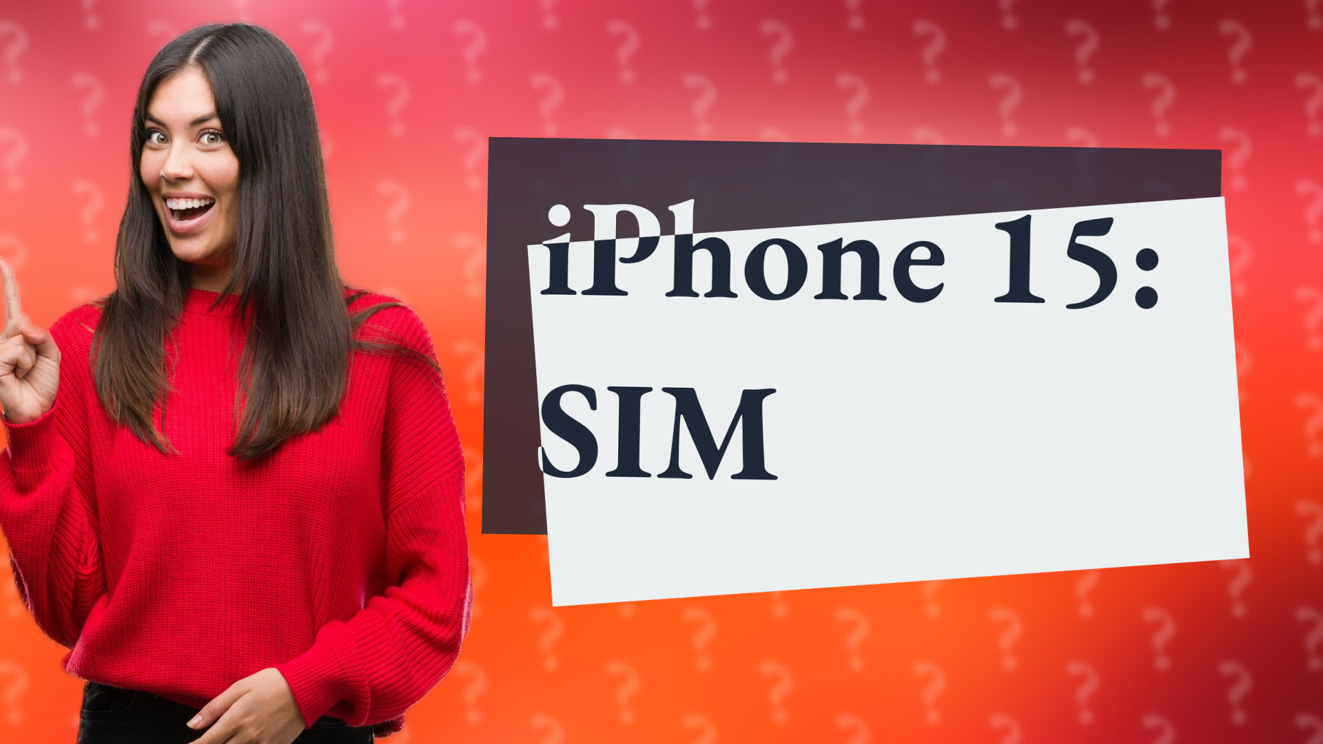 iPhone 15: SIM