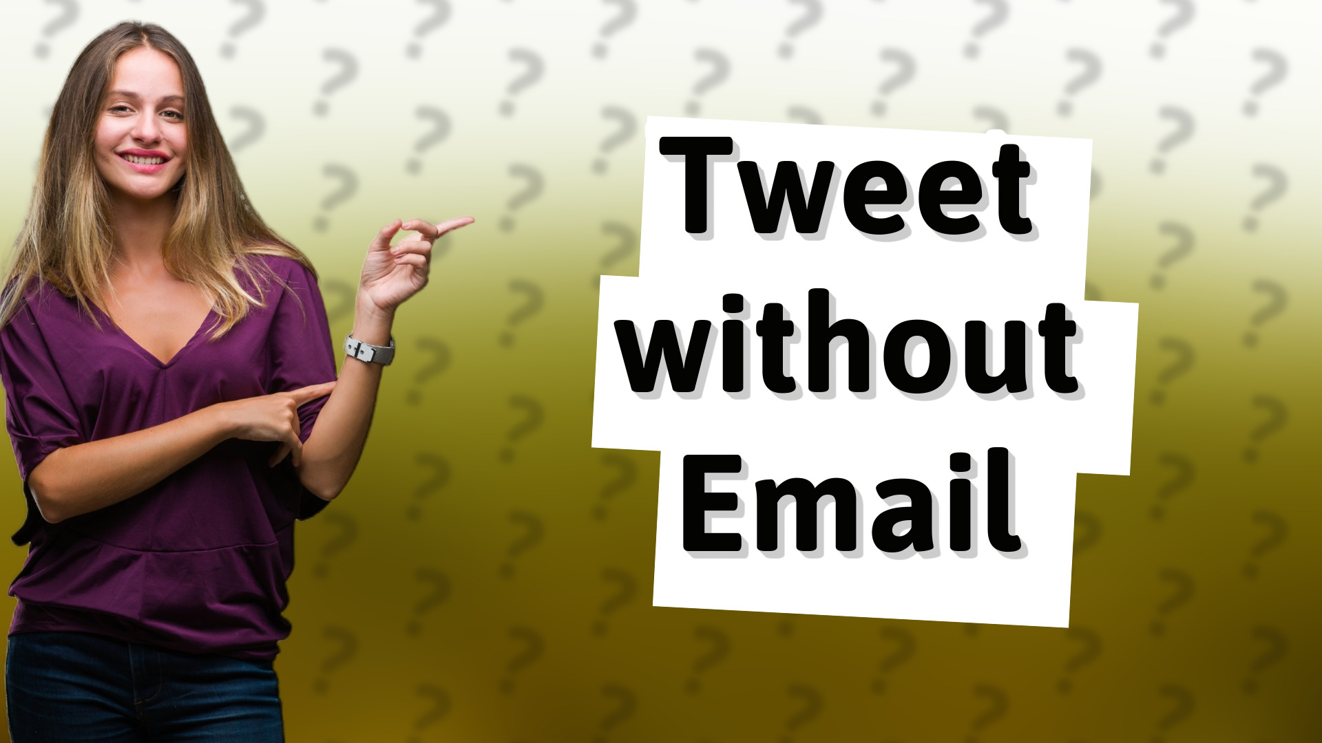 Tweet without Email