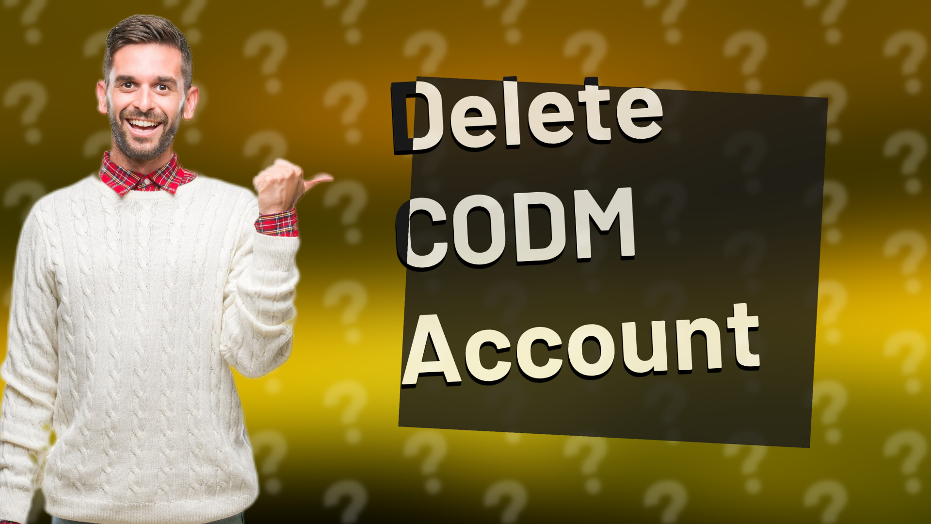 Delete CODM Account