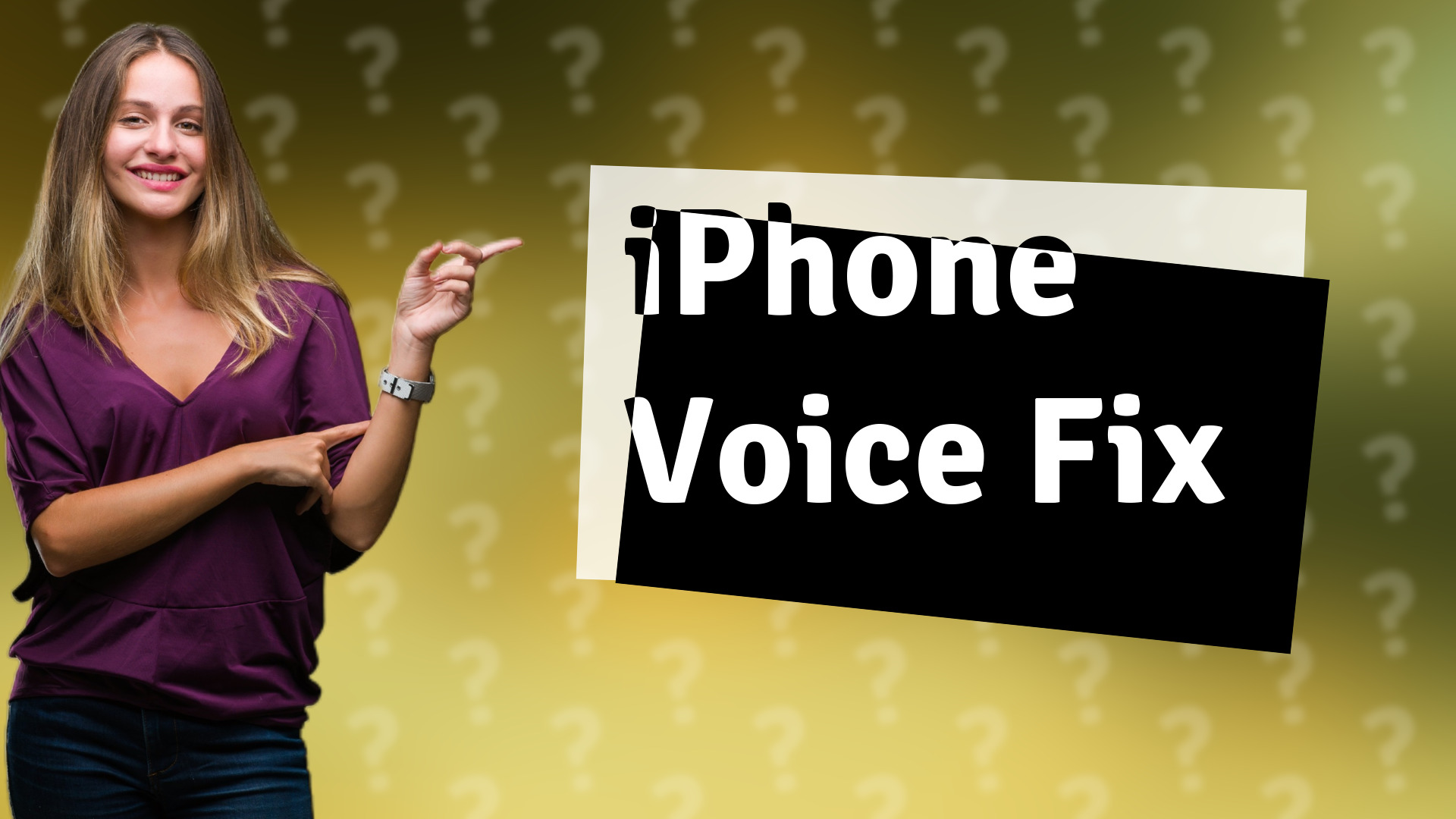 iPhone Voice Fix