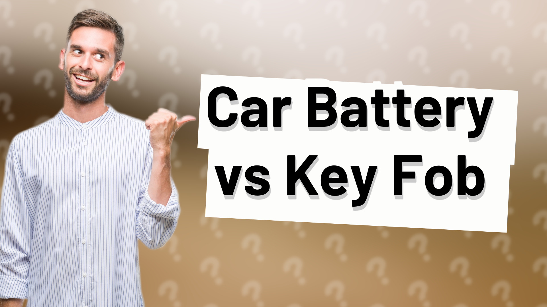 Car Battery vs Key Fob
