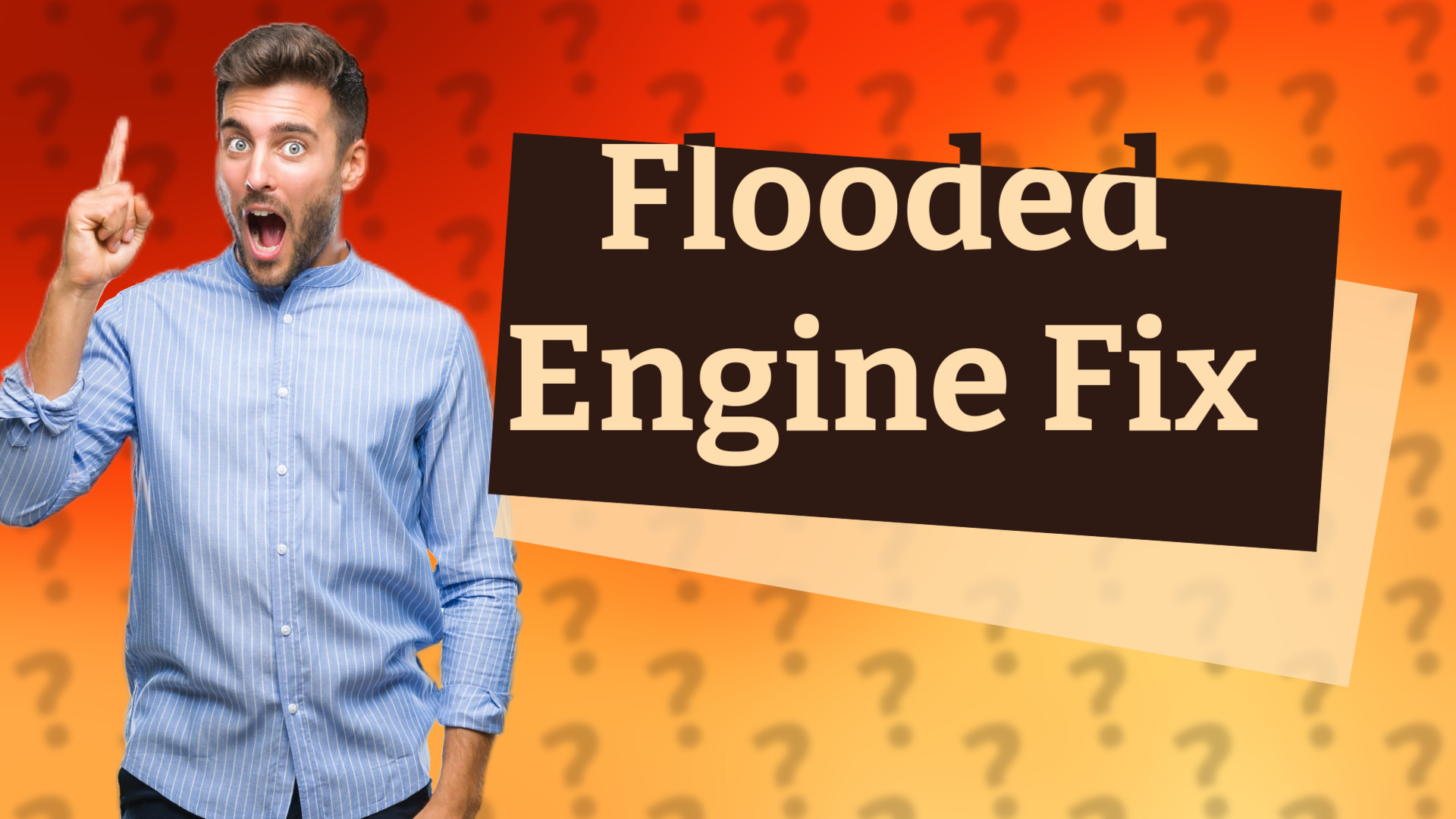 Flooded Engine Fix