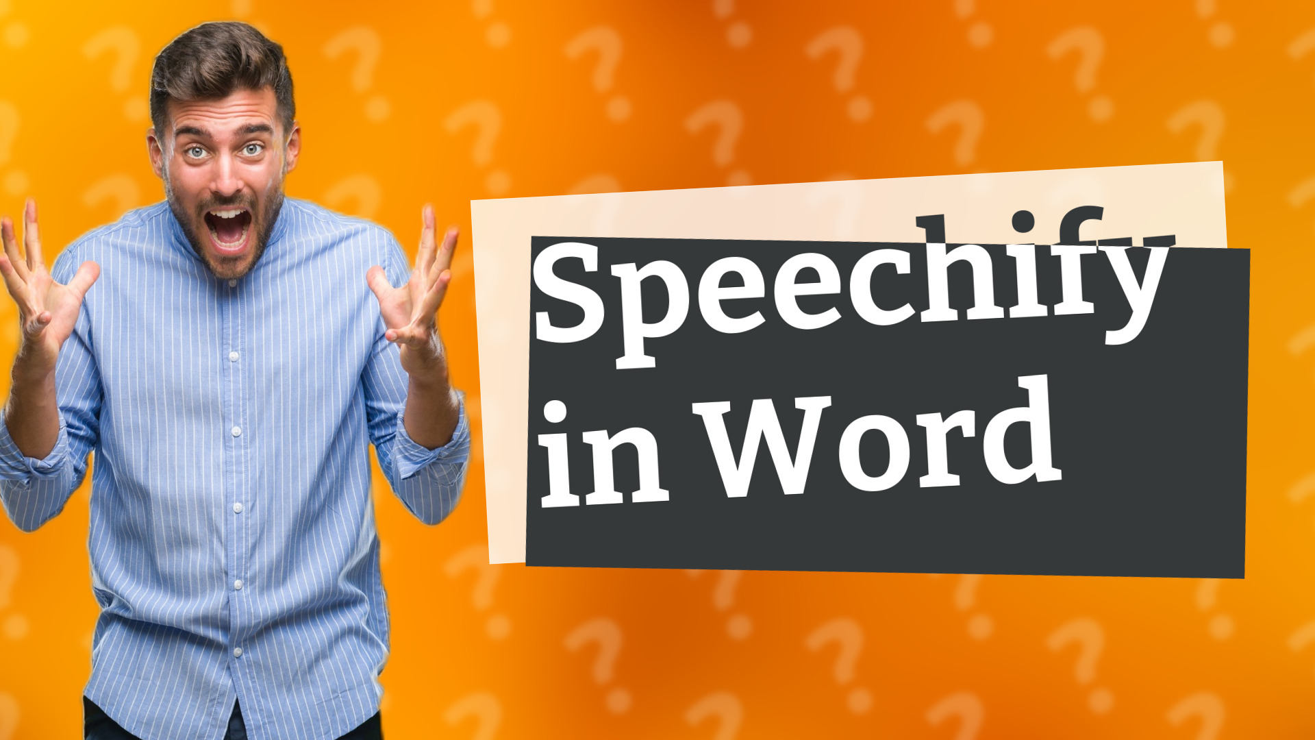 Speechify in Word