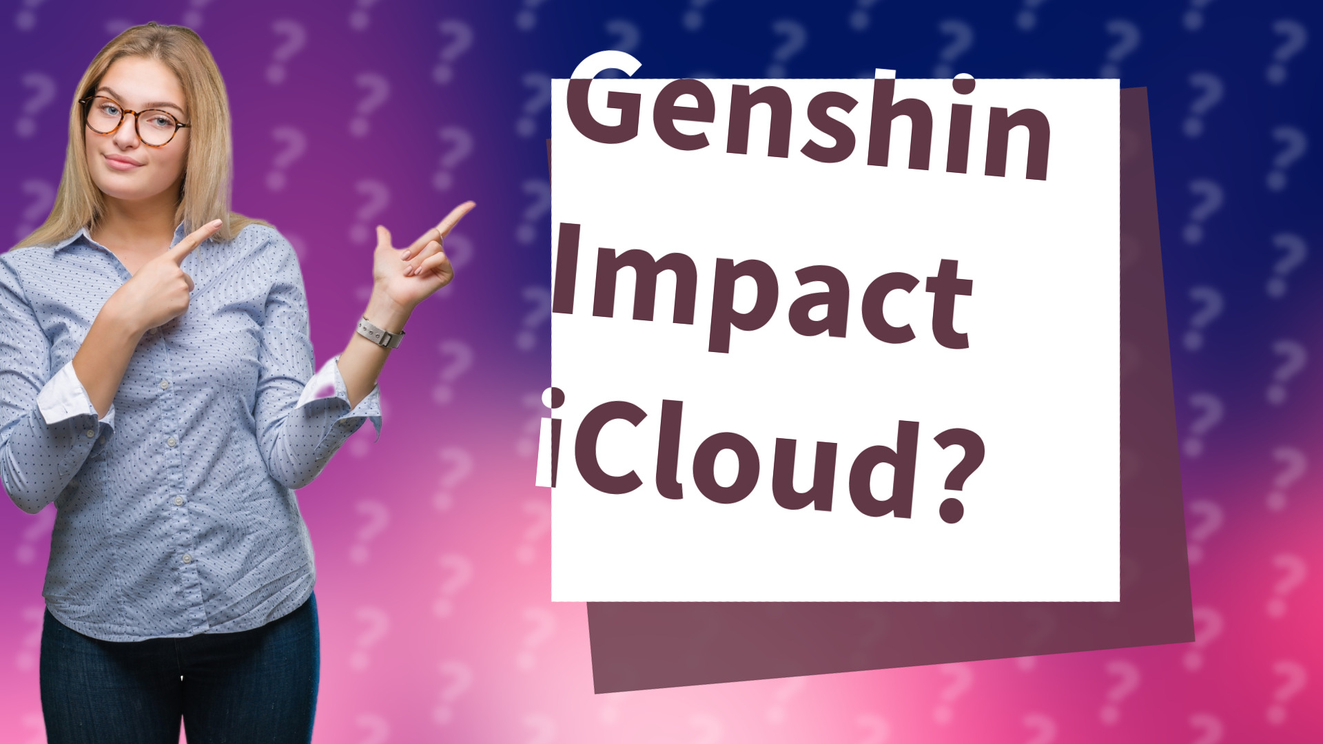 Genshin Impact iCloud?