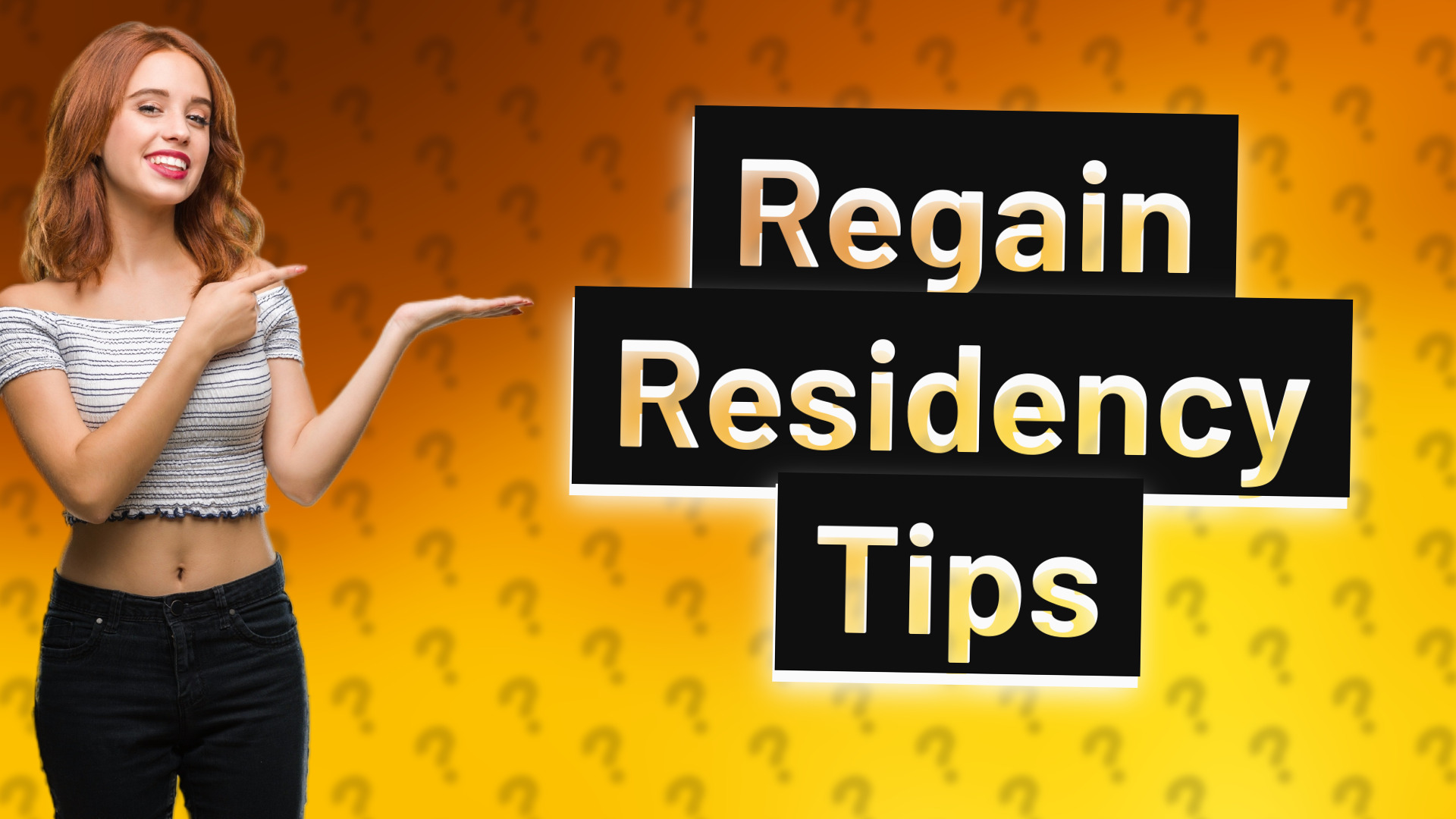 Regain Residency Tips