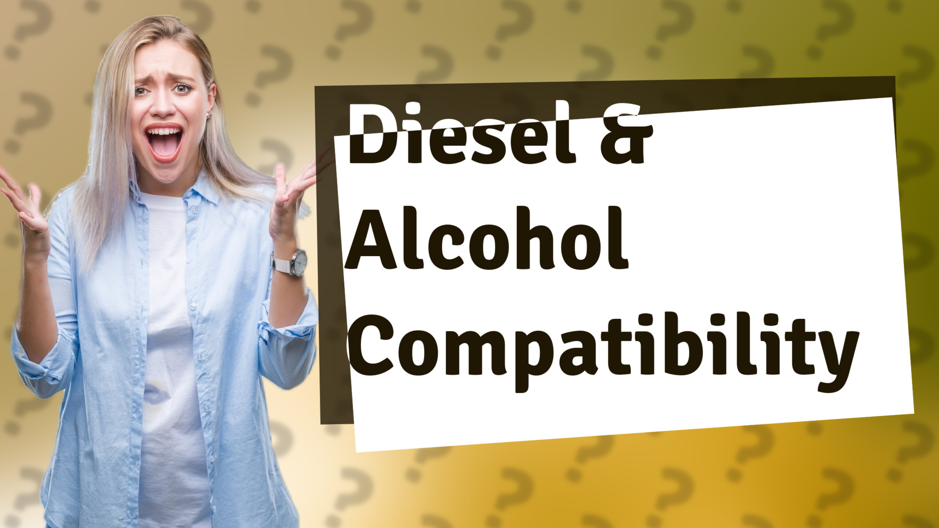 Diesel & Alcohol Compatibility