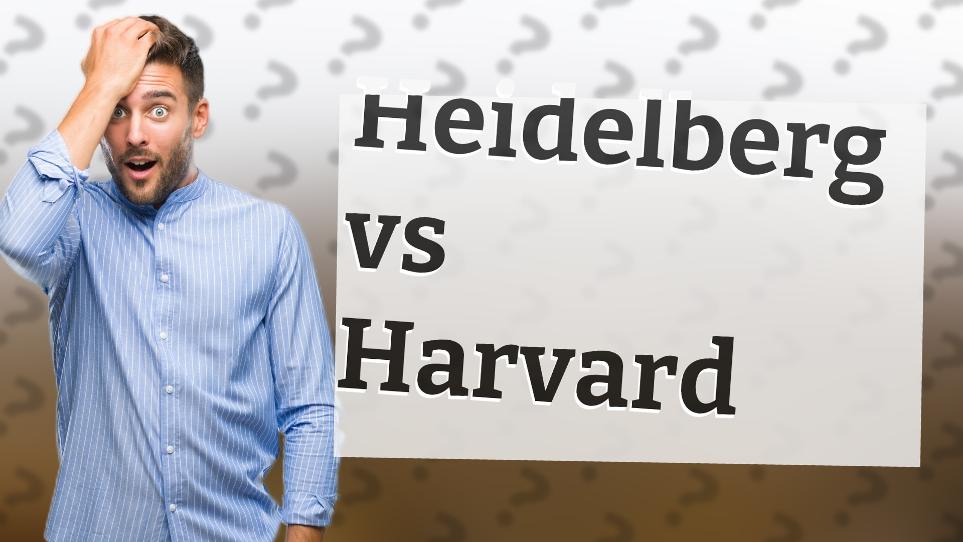 Heidelberg vs Harvard