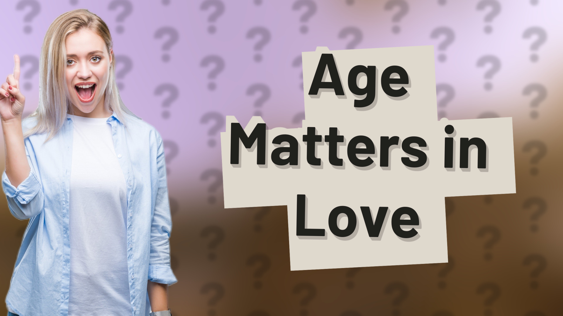 Age Matters in Love