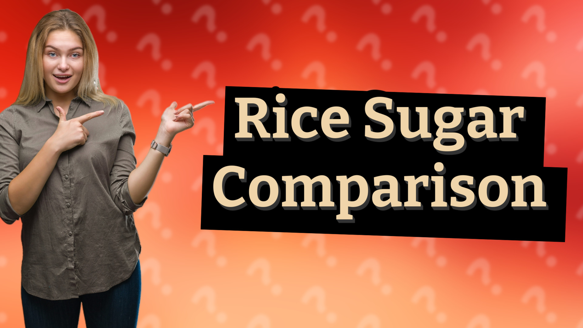 Rice Sugar Comparison