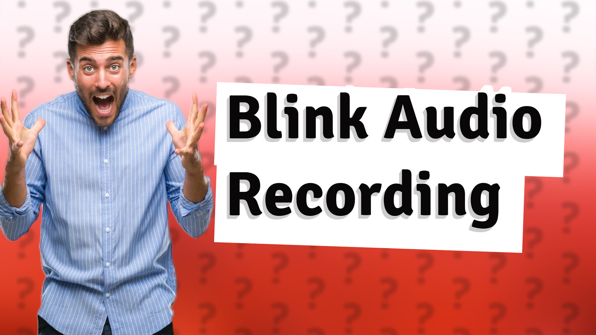 Blink Audio Recording