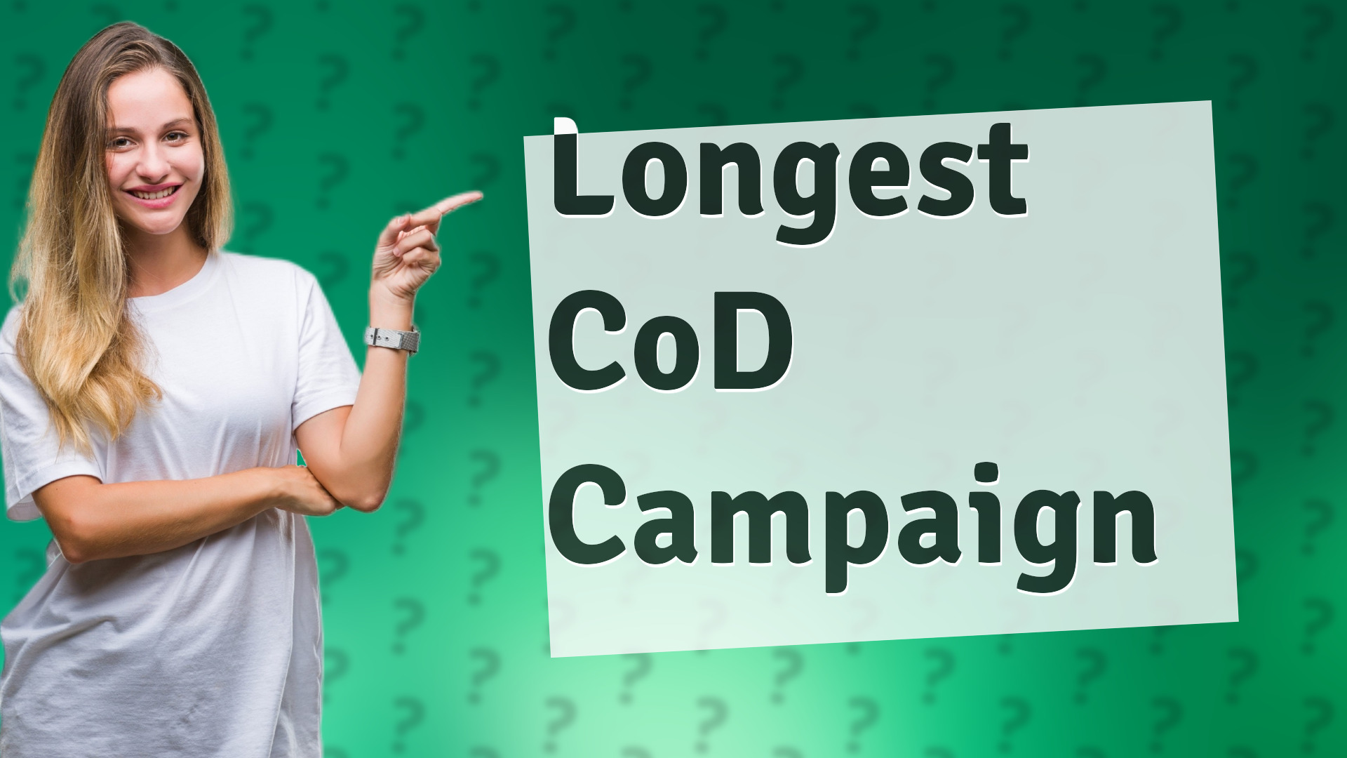 Longest CoD Campaign