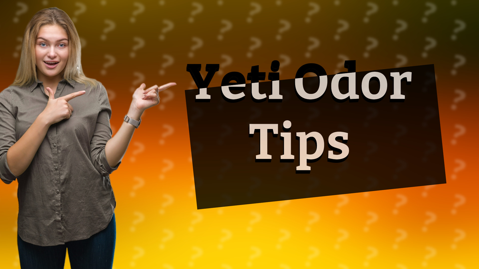 Yeti Odor Tips