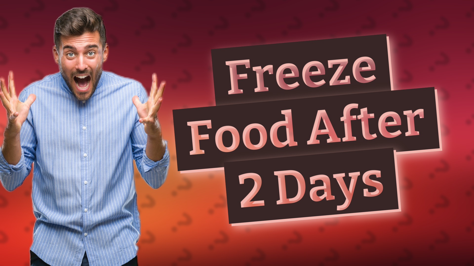 Freeze Food After 2 Days